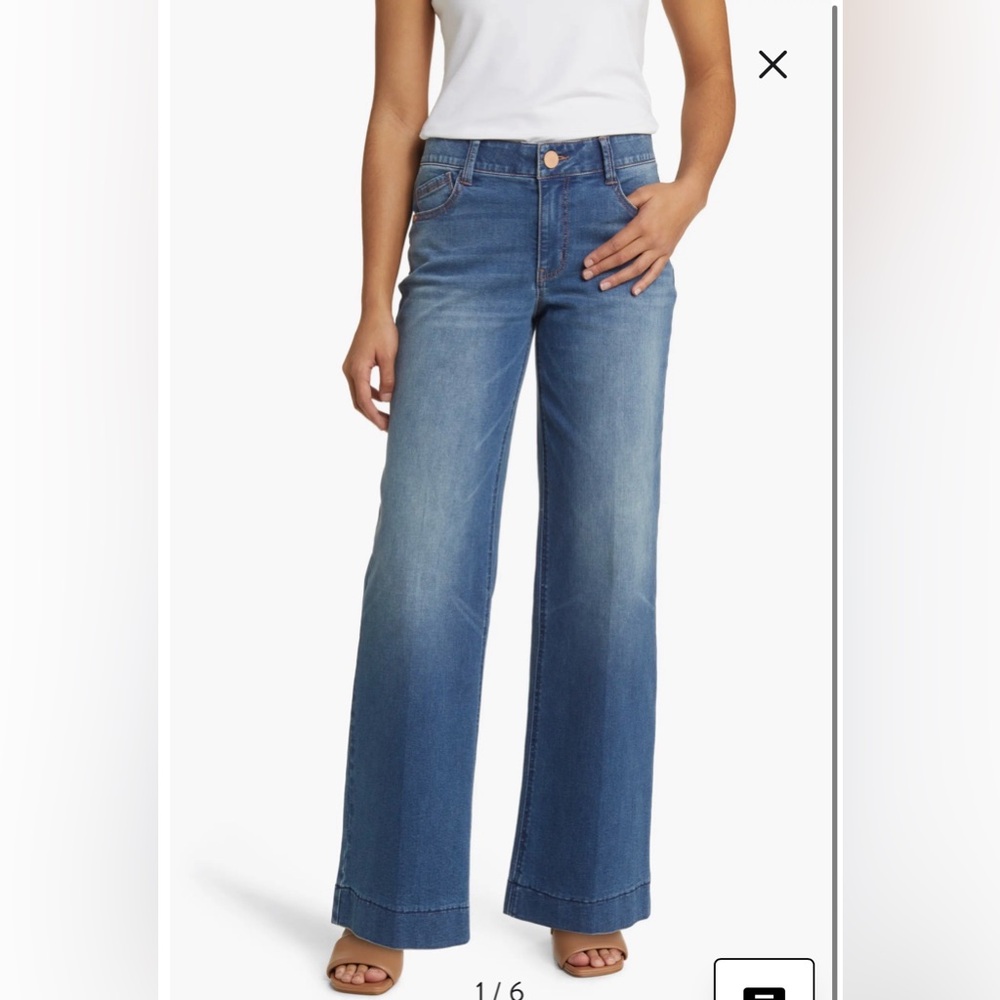 Wit&Wisdom Ab Solution High Waist Wide Leg Jeans